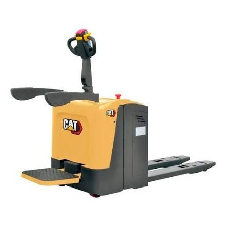 Cat powered pallet truck with operator platform